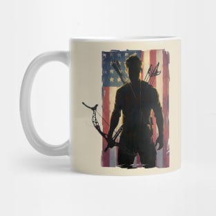 USA Flag Archery Mug